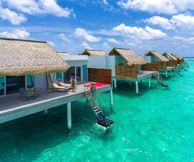 Water Villa på Emerald Maldives. Madiverna