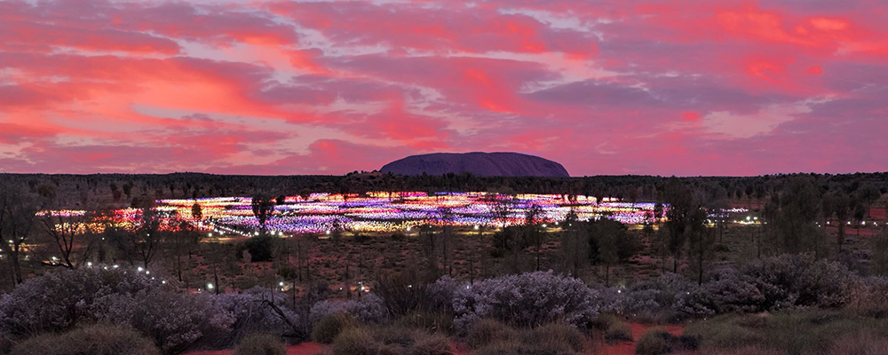 Magisk ljusinstallation vid Uluru förlängs