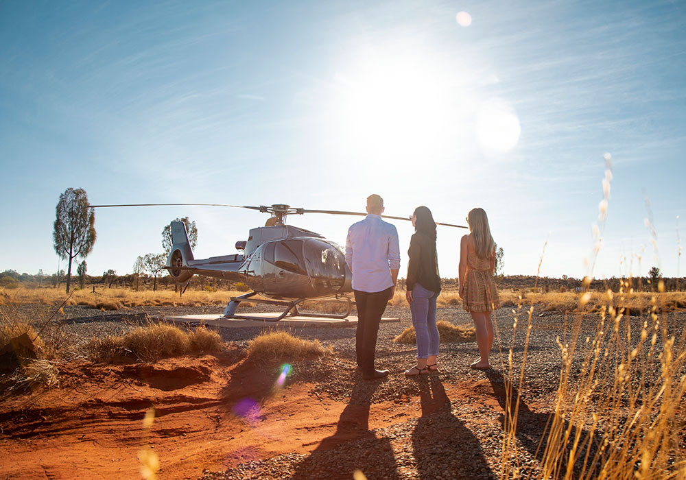 Uluru Helicopter ride. Northern Territory.  Tourism Australia