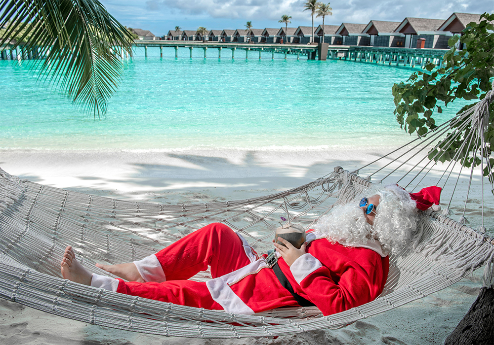 Maldiverna. Santa in Maldievs