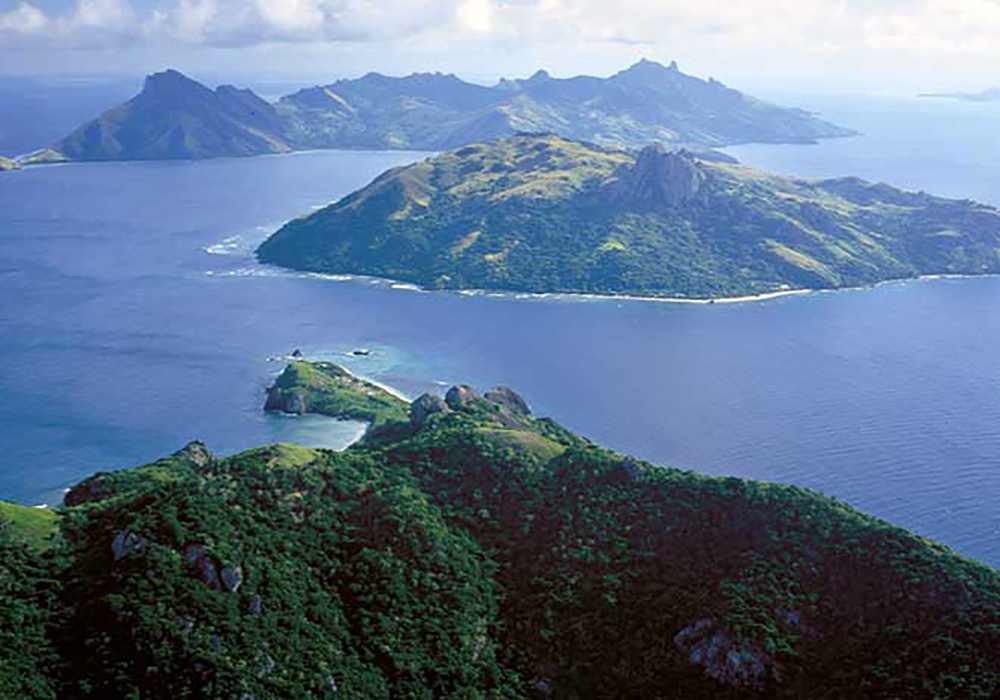 Samoa. Aerial of The Island of Upolu