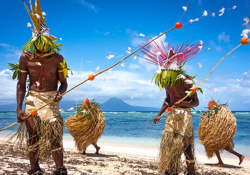 Vanuatu. VTO. Man dancers 
